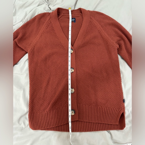 Gap orange cardigan Medium - Picture 4 of 5